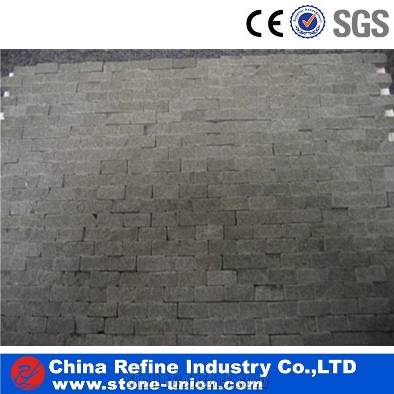 Rectangular Hainan Grey Basalt , Gray Basalt Mosaic Tiles,Grey Basalt Mosaic Tile for Interior Decoration ,Floor Mosaic ,Wall Mosaic