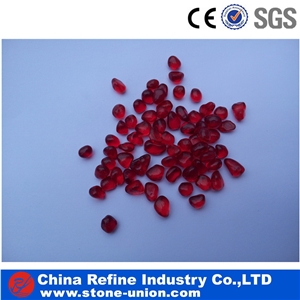 Red Glass Pebble with Lowest Price, Glass Pebbles for Garden,Red Gravel and Pebbles Stone,Glass Stone Gravels, Crushed Glass Chippings