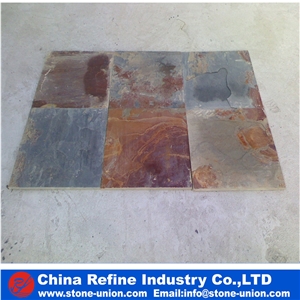 Rusty Slate Stone Exterior Floor Tiles, Chinese Characteristics China Rust Slate