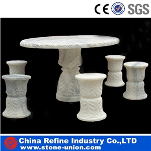 White Marble Outdoor Benches, Beautiful Garden Benches for Rest,White Marble for Garden Benches Exterior Furniture,Bench Exterior Stone