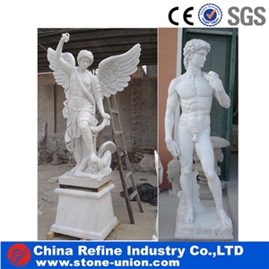White Stone Marble Lady Sculpture for Garden,Handcarved Human Sculptures, Garden Statues,Stone Outdoor Sculpture for Sale,Religious Sculptures
