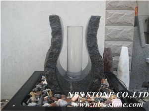 G654 Granite Natural Stone Oil Lanterns,China Fujian Black Natural Stone Oil Lanterns