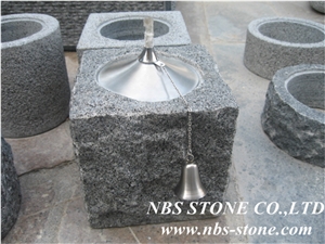 G654 Granite Natural Stone Oil Lanterns,China Fujian Black Natural Stone Oil Lanterns