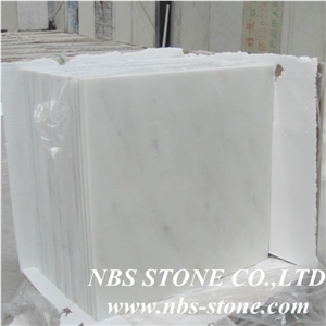 Kangba Jade White Marble Tiles & Slabs, China White Marble Floor Covering Tiles