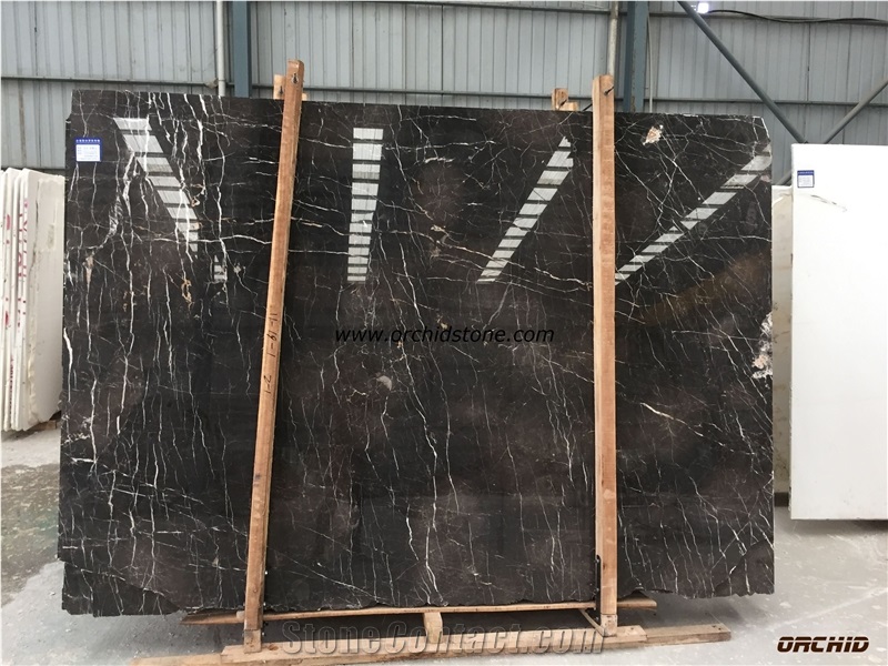 Brown Marquina Marble Polished Slabs