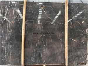 Honed Brown Marquina Marble Slabs