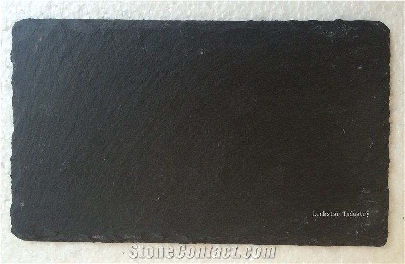 Natural Black Slate Plate Tile