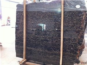 Hotsale Afghan Nero Portoro Marble with Gold Vein Polished for Wall Covering Tile Parving Stone