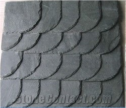 Natural Black Slate Stone Roofing Tiles, China Black Slate Roofing Tiles