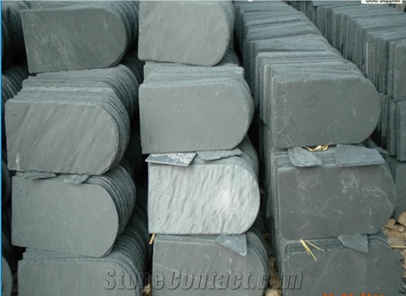 Natural Black Slate Stone Roofing Tiles, China Black Slate Roofing Tiles