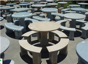 Outdoor Bench G682 Granite Park Bech Garden Stone Tables and Beches
