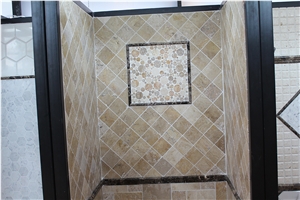 China Emperador Light Marble & Emperador Brown Marble Mosaic,Polished Brown Mosaic for Walling,Flooring