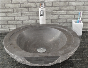 China Light Grey Bathroom Stone Basin