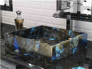 Jade Blue Granite Bath Tops and Basin