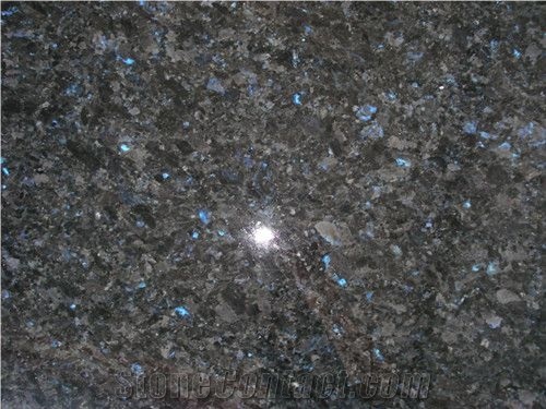 Angola Black Granite Blue in Night Granite Slab