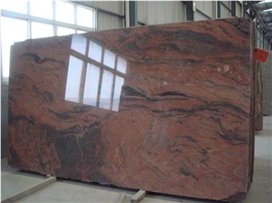 China Multicolor Red Granite Polished Big Slabs 2cm
