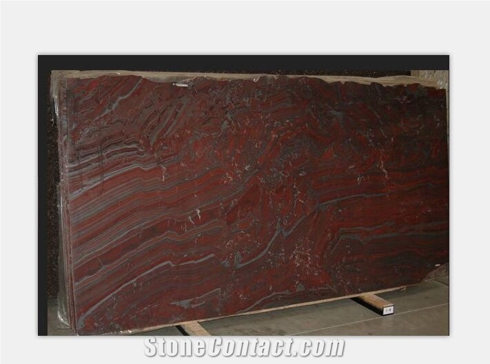 Iron Red Granite Slabs, China Red Granite