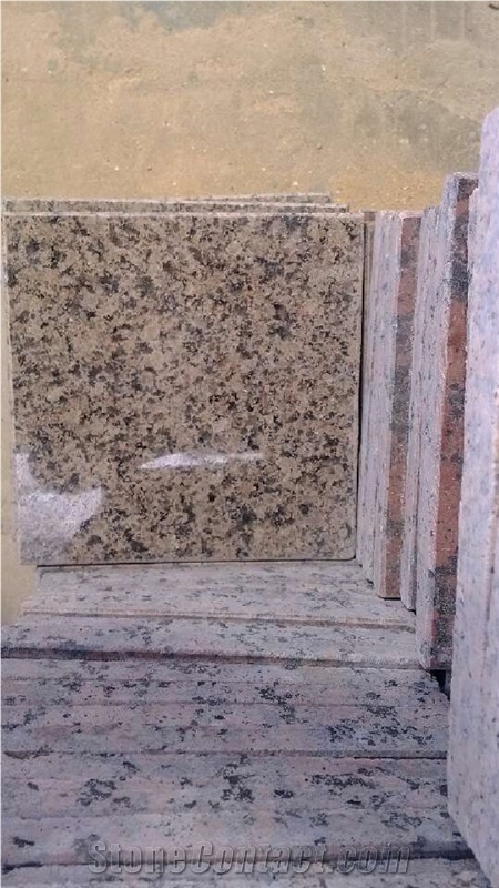 Marry Gold Granite Tile, India Brown Granite