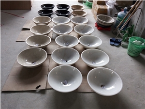 Natural White Marble Guangxi White Marble Basin,Stone Sink,Wash Basin Sink.High Polished Competitive Price