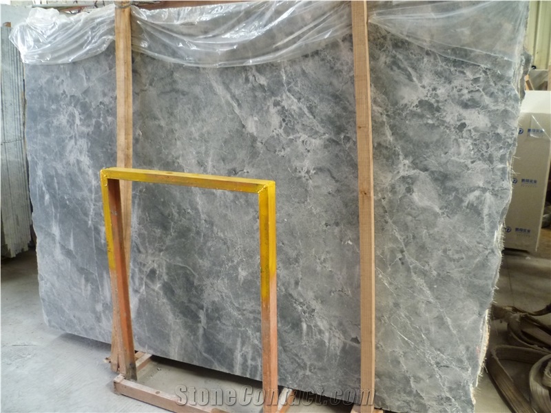 Silver Mink Marble Polished Slabs & Tiles, China Grey Marble Slabs, Cheap Grey Marble Flag Slabs