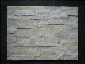 White Natural Quartzite Culture Stone, Quartzite Stone for Wall Cladding, Cheap China Quartzite Stone Wall Decor, Stacked Stone Veneer