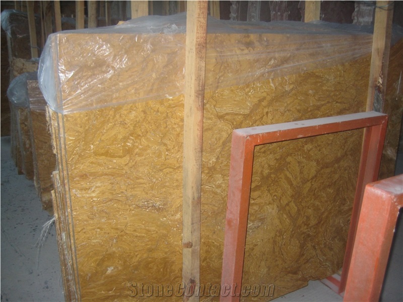 Yellow Marble Polished Slabs & Tiles, Cheap Yellow, Gold Marble Slabs, Turkey Gold Marble Flag Slabs