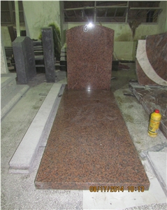 Balmoral Red Granite Tombstone for Cemetery
