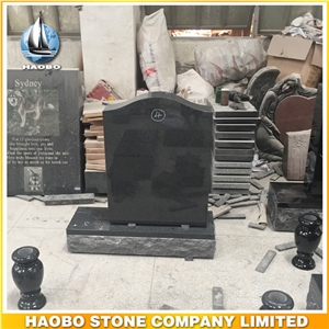 Black Granite Classic Upright Memorial for Sale Tombstones