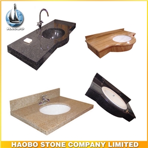 Custom Design Bathroom Vanity Tops Factory Direct Countertop Polished