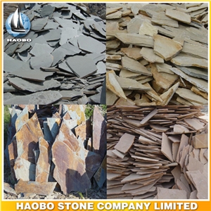 Factory Direct Flagstone Wholesale Outdoor Paving Stone Gray Irregular Flagstone