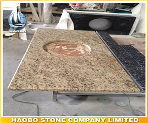Factory Direct Tiger Skin Yellow Granite Kitchen Countertops