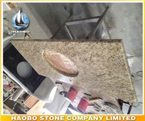 Factory Direct Tiger Skin Yellow Granite Kitchen Countertops
