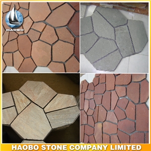 Flagstone Wholesale Multicolor Cultured Stone Flooring Tiles