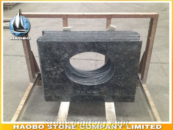 Granite Black Galaxy Kitchen Worktops for Sale Countertop