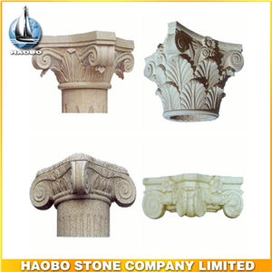 Granite Roman Columns Pillar Caps Stone Solid Pillar Caps