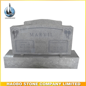 Gray Granite Headstone for Sale with Base