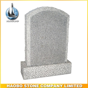 Grey Granite Lawn Headstone for Sale