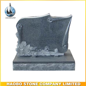 Grey Granite Polished Headstone Single for Sale