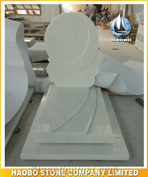 Quality White Marble Full Cover Memorial, White Marble Monument & Tombstone