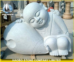 Sleeping Stone Baby Budhha, Granite Budhha Sculpture