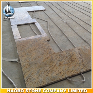 Wholesale Granite Countertop L Shaped Polished, Brown Granite Kitchen Countertops
