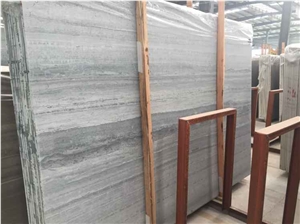 Blue Wood Marble a Grade Marble Slab Materials New Production