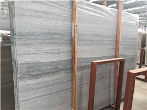 Blue Wood Marble Slabs & Tiles, Marble Floor/Wall Covering Tiles