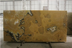 Brown Onyx Covering Slabs/Tiles, Private Meeting Place, Top Grade Hotel Interior Decoration Project