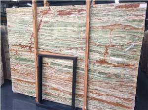 Green Golden Onyx Tiles & Slabs, Green Onyx Wall Covering