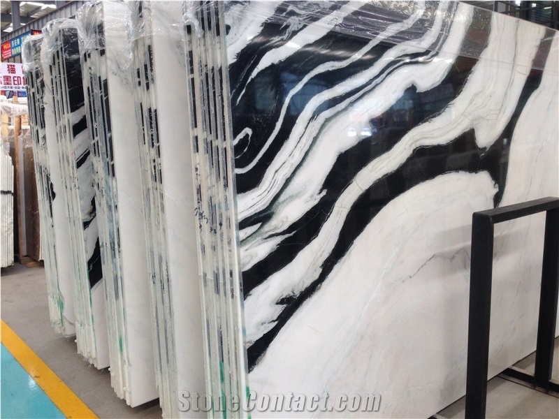 Panda White Mable Slab and Cut to Size