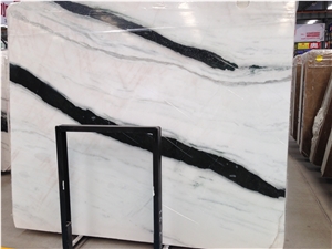 Panda White Marble Slab Cut to Size a Grade Marble