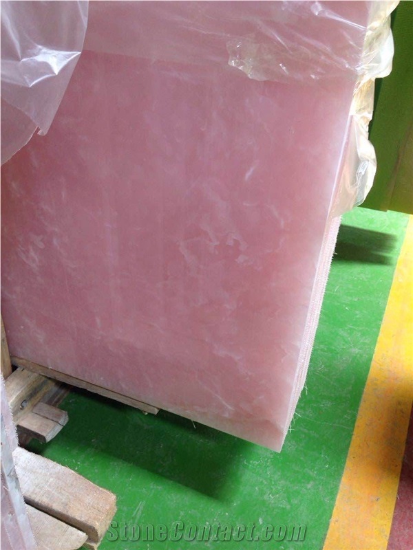Pink Onyx Slab a Grade Onyx Materials