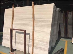 White Wood Marble Slab Wooden Wite Marble