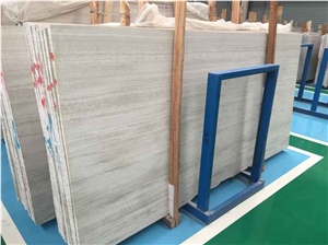 White Wood Marble Tiles and Slabs, Polishing Walling and Flooring, Wall Background Covering, High Quality and Best Price Fast Delivery